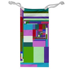 Fractal Gradient Colorful Infinity Art Jewelry Bag by Wegoenart