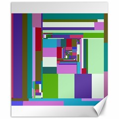 Fractal Gradient Colorful Infinity Art Canvas 8  X 10  by Wegoenart