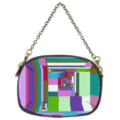 Fractal Gradient Colorful Infinity Art Chain Purse (two Sides) by Wegoenart