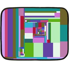 Fractal Gradient Colorful Infinity Art Fleece Blanket (mini)