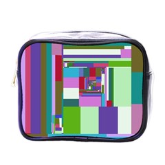 Fractal Gradient Colorful Infinity Art Mini Toiletries Bag (one Side) by Wegoenart