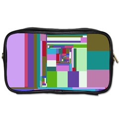 Fractal Gradient Colorful Infinity Art Toiletries Bag (two Sides) by Wegoenart