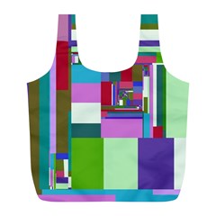 Fractal Gradient Colorful Infinity Art Full Print Recycle Bag (l) by Wegoenart