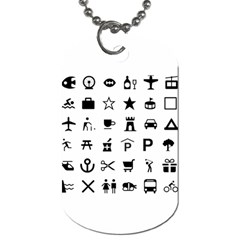 Icons Set Symbols Collection Dog Tag (two Sides) by Wegoenart