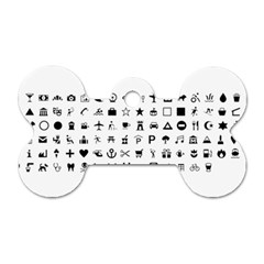 Icons Set Symbols Collection Dog Tag Bone (two Sides) by Wegoenart