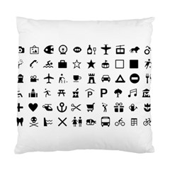 Icons Set Symbols Collection Standard Cushion Case (two Sides) by Wegoenart