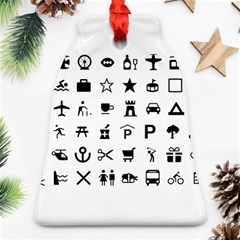 Icons Set Symbols Collection Bell Ornament (two Sides) by Wegoenart