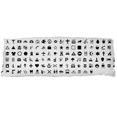 Icons Set Symbols Collection Body Pillow Case Dakimakura (two Sides) by Wegoenart