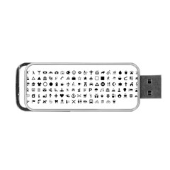 Icons Set Symbols Collection Portable Usb Flash (two Sides) by Wegoenart