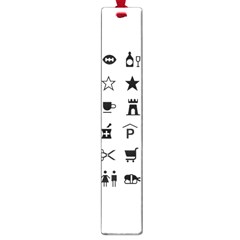 Icons Set Symbols Collection Large Book Marks