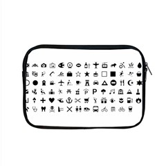 Icons Set Symbols Collection Apple Macbook Pro 15  Zipper Case by Wegoenart