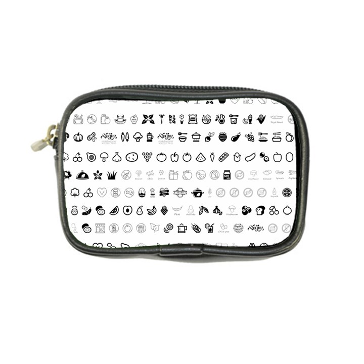 Vegan Vegetarian Icons Food Eat Coin Purse