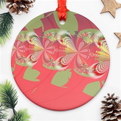 Fractal Gradient Colorful Infinity Ornament (Round)