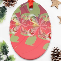 Fractal Gradient Colorful Infinity Ornament (Oval)