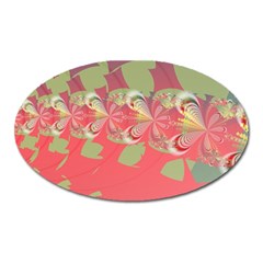 Fractal Gradient Colorful Infinity Oval Magnet