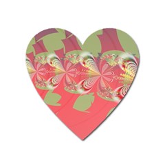 Fractal Gradient Colorful Infinity Heart Magnet