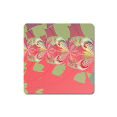 Fractal Gradient Colorful Infinity Square Magnet