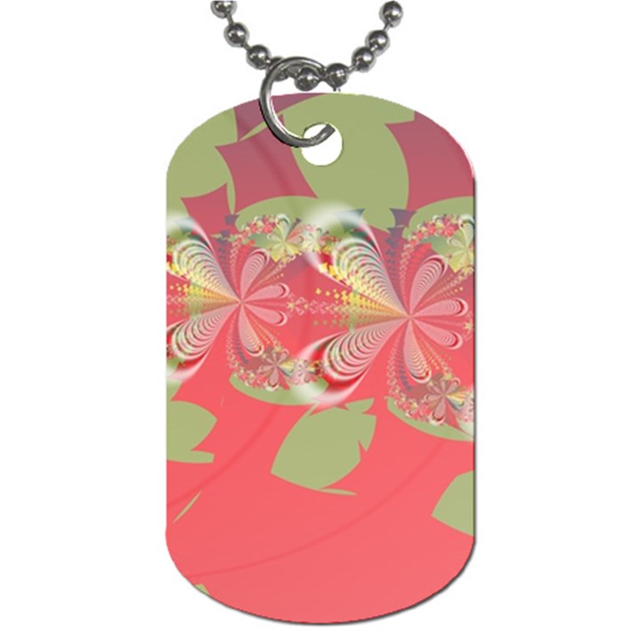 Fractal Gradient Colorful Infinity Dog Tag (One Side)