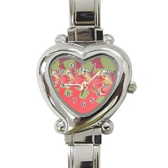 Fractal Gradient Colorful Infinity Heart Italian Charm Watch