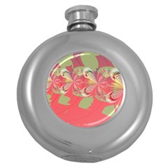 Fractal Gradient Colorful Infinity Round Hip Flask (5 oz)