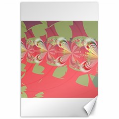 Fractal Gradient Colorful Infinity Canvas 24  x 36 