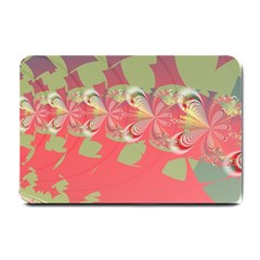 Fractal Gradient Colorful Infinity Small Doormat  by Wegoenart