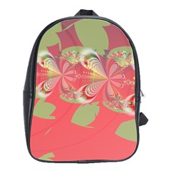 Fractal Gradient Colorful Infinity School Bag (Large)