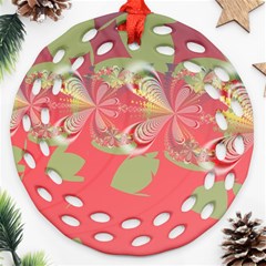 Fractal Gradient Colorful Infinity Ornament (Round Filigree)