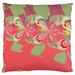 Fractal Gradient Colorful Infinity Large Cushion Case (one Side) by Wegoenart