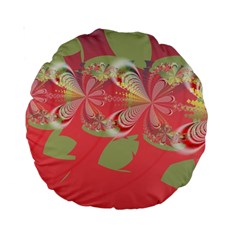 Fractal Gradient Colorful Infinity Standard 15  Premium Round Cushions