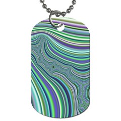 Art Fractal Gradient Colorful Infinity Pattern Dog Tag (two Sides) by Wegoenart