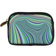 Art Fractal Gradient Colorful Infinity Pattern Digital Camera Leather Case by Wegoenart