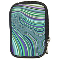 Art Fractal Gradient Colorful Infinity Pattern Compact Camera Leather Case by Wegoenart