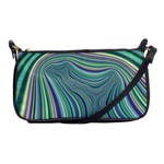 Art Fractal Gradient Colorful Infinity Pattern Shoulder Clutch Bag Front