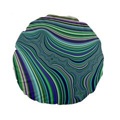 Art Fractal Gradient Colorful Infinity Pattern Standard 15  Premium Flano Round Cushions by Wegoenart