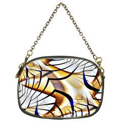 Pattern Fractal Gold Pointed Chain Purse (one Side) by Wegoenart