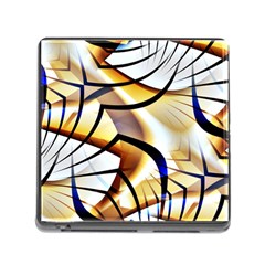 Pattern Fractal Gold Pointed Memory Card Reader (square 5 Slot) by Wegoenart