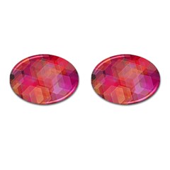 Abstract Background Texture Cufflinks (oval) by Wegoenart