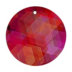 Abstract Background Texture Round Ornament (two Sides)