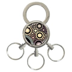 Art Retro Design Vintage 3-ring Key Chains by Wegoenart