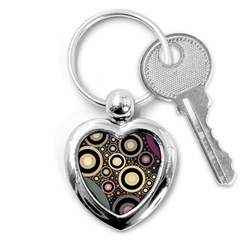 Art Retro Design Vintage Key Chains (heart)  by Wegoenart