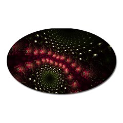 Background Texture Pattern Art Oval Magnet by Wegoenart