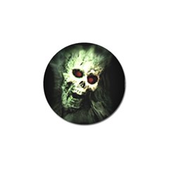 Screaming Skull Human Halloween Golf Ball Marker by Wegoenart