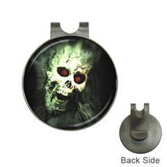 Screaming Skull Human Halloween Hat Clips With Golf Markers by Wegoenart