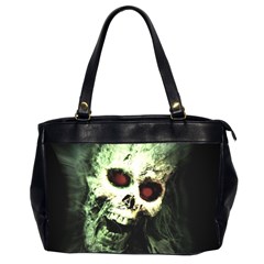 Screaming Skull Human Halloween Oversize Office Handbag (2 Sides) by Wegoenart