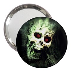 Screaming Skull Human Halloween 3  Handbag Mirrors by Wegoenart