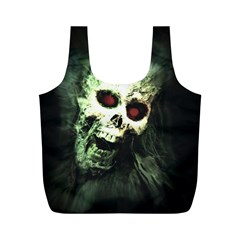 Screaming Skull Human Halloween Full Print Recycle Bag (m) by Wegoenart