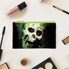 Screaming Skull Human Halloween Cosmetic Bag (xs) by Wegoenart