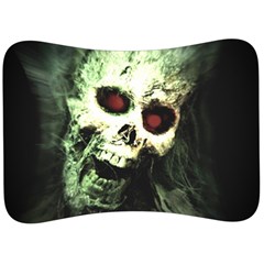 Screaming Skull Human Halloween Velour Seat Head Rest Cushion by Wegoenart