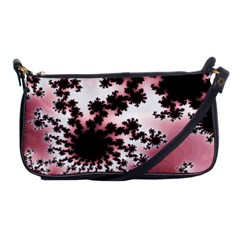 Fractal Pattern Pink Shoulder Clutch Bag by Wegoenart